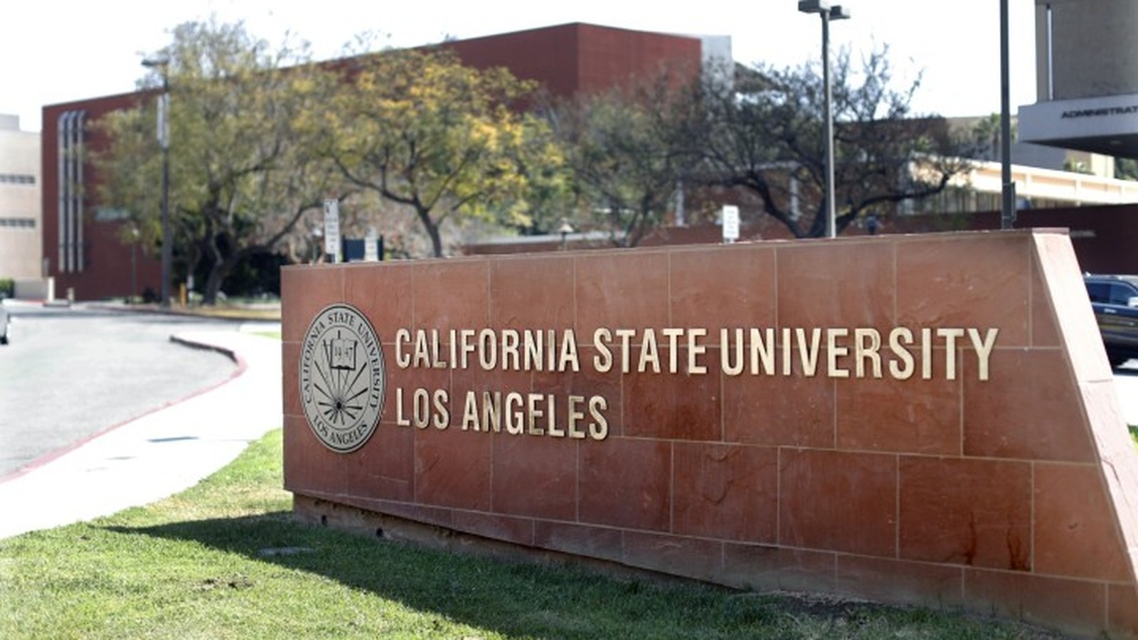 Cal State LA campus entrance sign